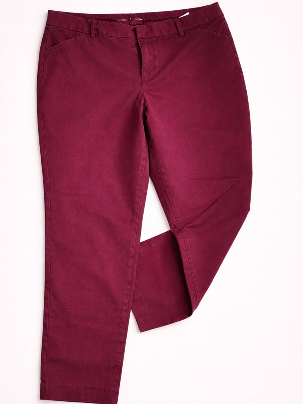 Old Navy Pixie Red Cropped Pants Women’s Ankle Pants Slim Fit